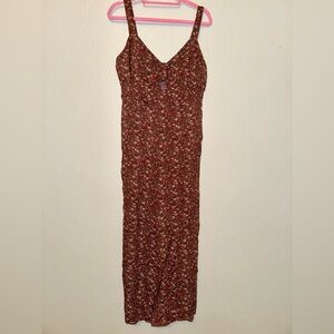 Aeropostale Red and Pink Floral Dress